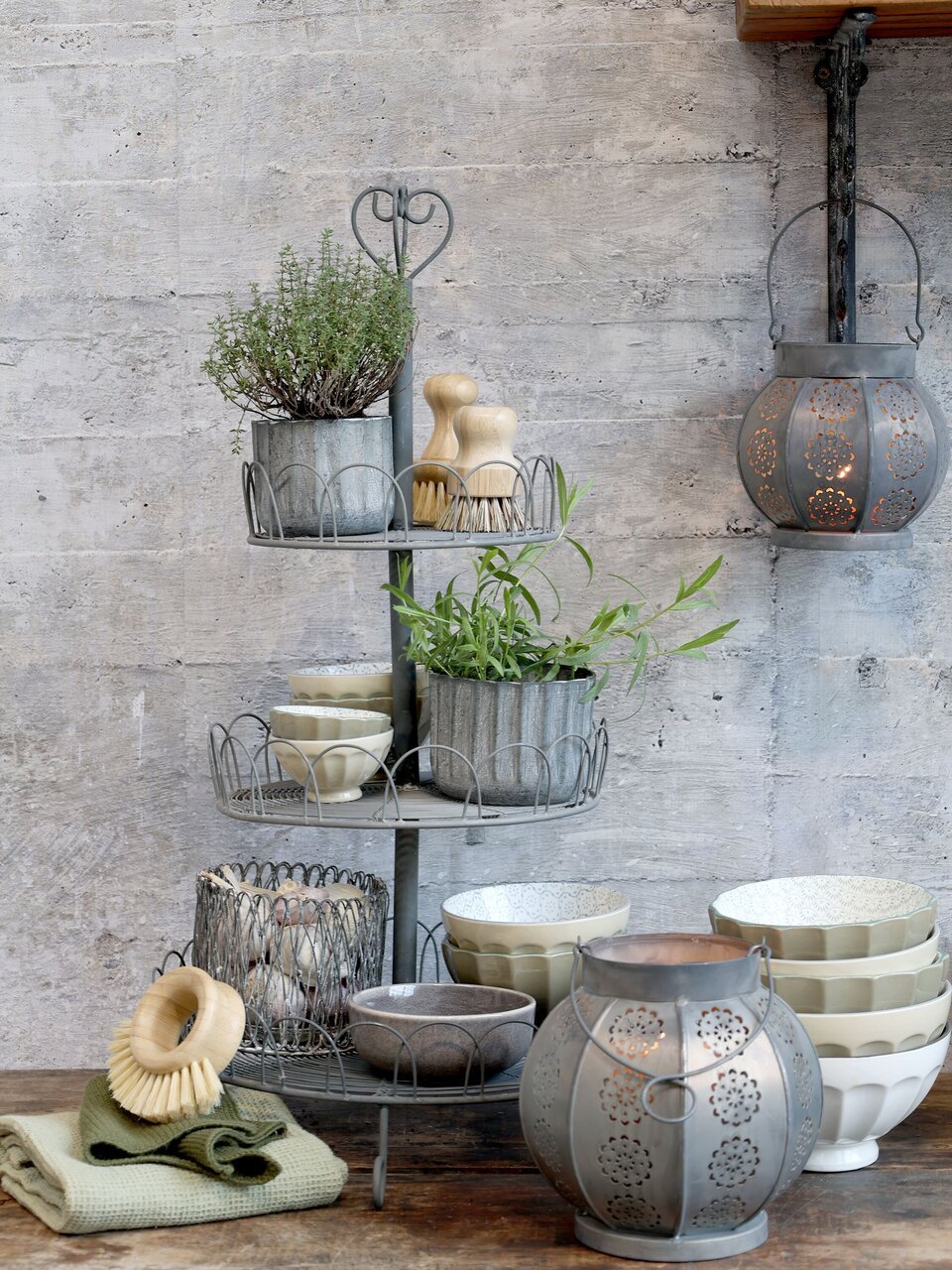 Chic Antique Windlicht Fil de Fer aus Eisen online kaufen bei SKANDEKO (Ansicht 2)