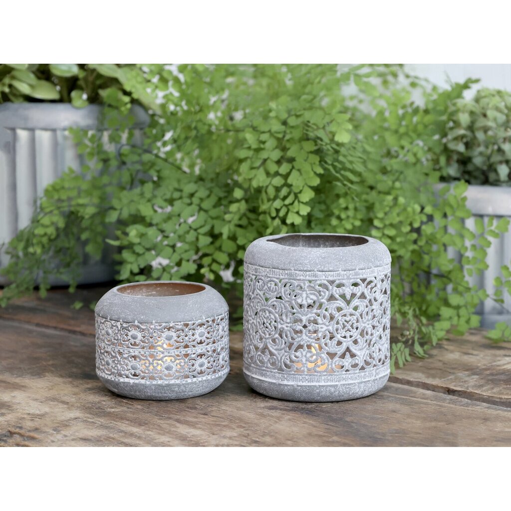Chic Antique Windlicht mit Dekomuster online kaufen bei SKANDEKO (Ansicht 2)