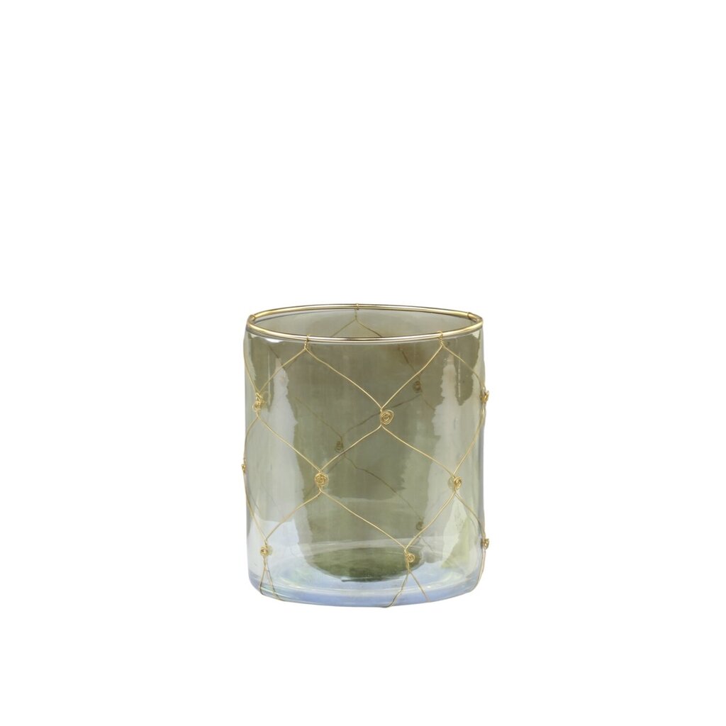 Chic Antique Windlicht mit Eisen Dekor online kaufen bei SKANDEKO