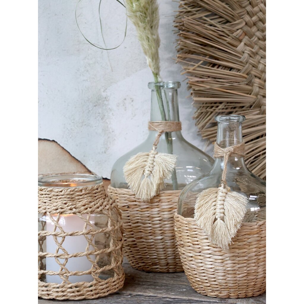 Chic Antique Windlicht mit geflochtenem Schilf online kaufen bei SKANDEKO (Ansicht 2)
