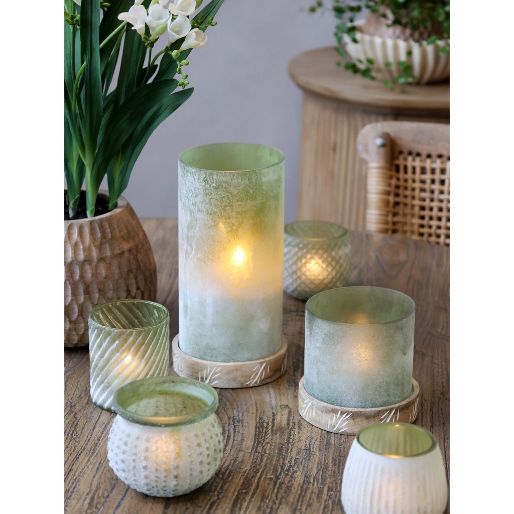 Chic Antique Windlicht mit graviertem Sockel online kaufen bei SKANDEKO (Ansicht 2)