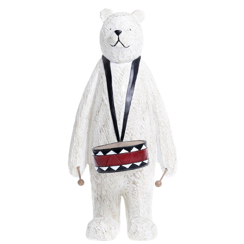 Chic Antique Winterliche Bären Figur mit Trommel online kaufen bei SKANDEKO