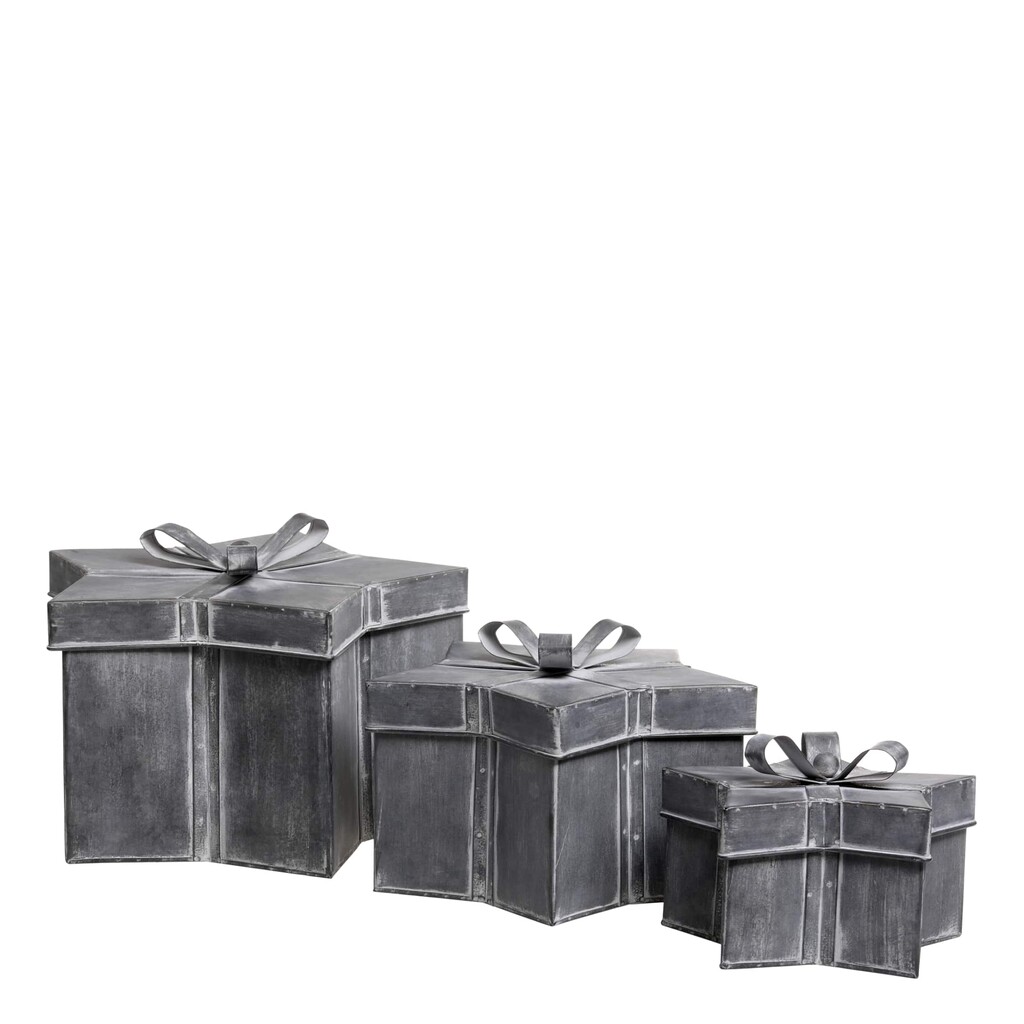Chic Antique Winterliches Geschenkbox 3er-Set mit Schleife online kaufen bei SKANDEKO