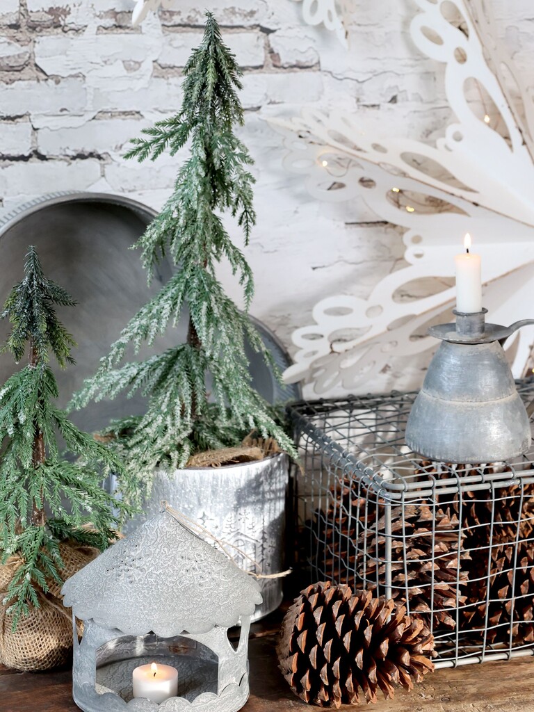 Chic Antique Winterliches Lichthaus zum Aufhängen Rund online kaufen bei SKANDEKO (Ansicht 2)
