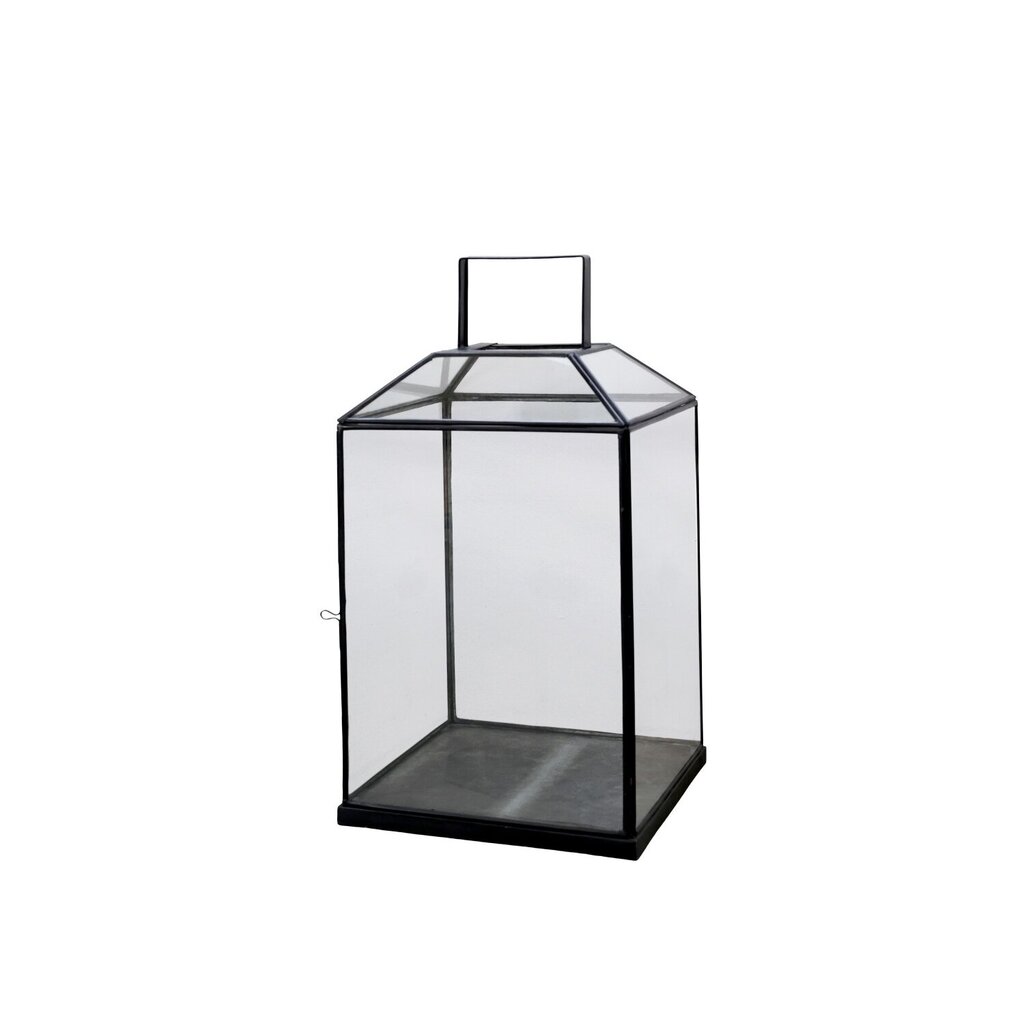 XL Laterne aus Glas und Eisen