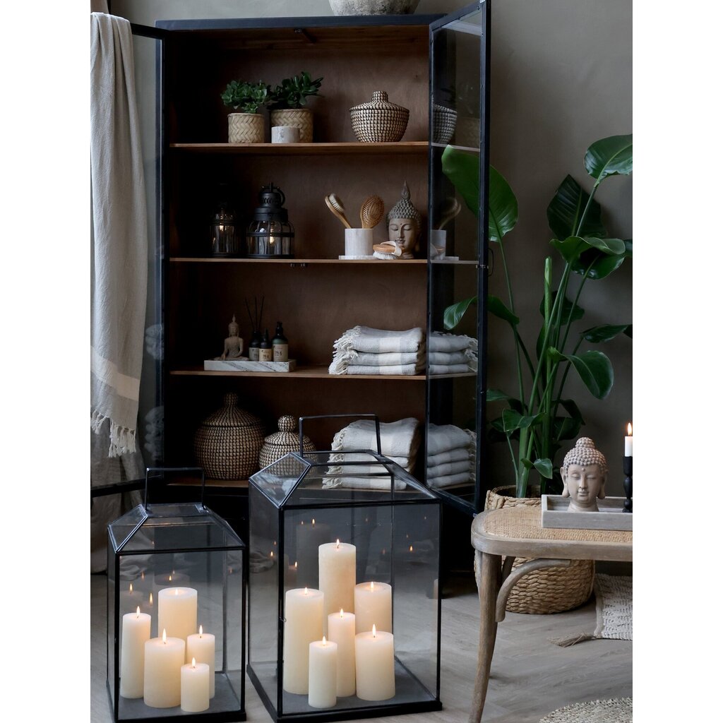 Chic Antique XL Laterne aus Glas und Eisen online kaufen bei SKANDEKO (Ansicht 2)