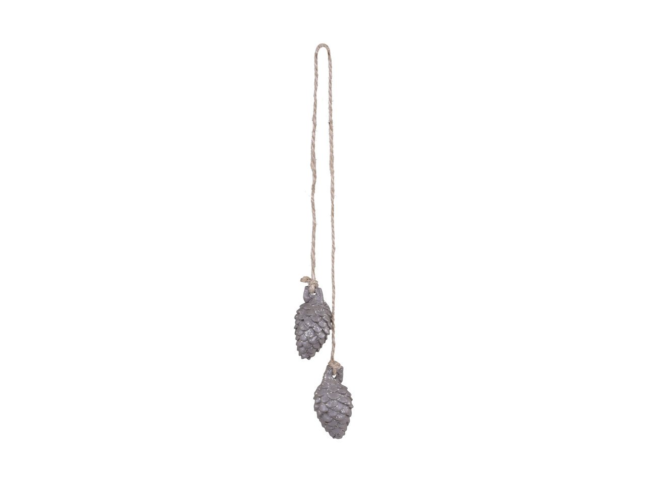 Chic Antique Zapfen mit Glitzer zum Aufhängen 2er Set online kaufen bei SKANDEKO