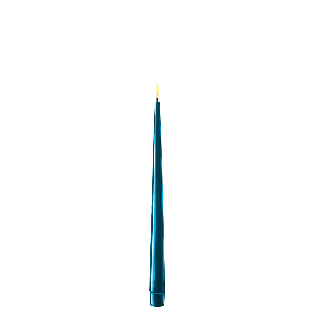 LED Stabkerze mit Lack Real Flame 2er Set
