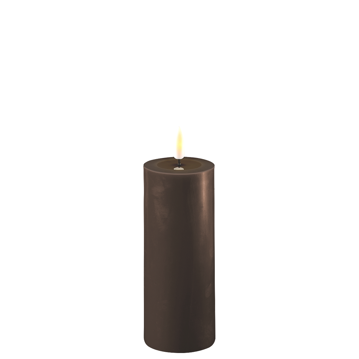 Deluxe Homeart LED Stumpenkerze Real Flame mokka online kaufen bei SKANDEKO (Ansicht 2)
