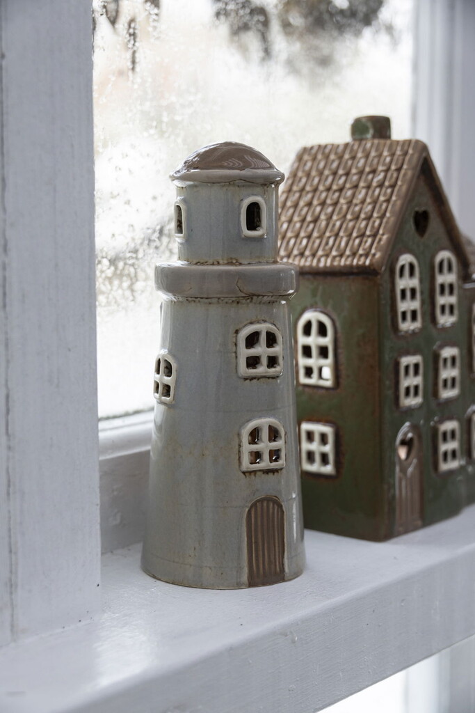 Det Gamle Apotek Keramikhaus Teelicht Lichthaus Leuchttum online kaufen bei SKANDEKO (Ansicht 2)