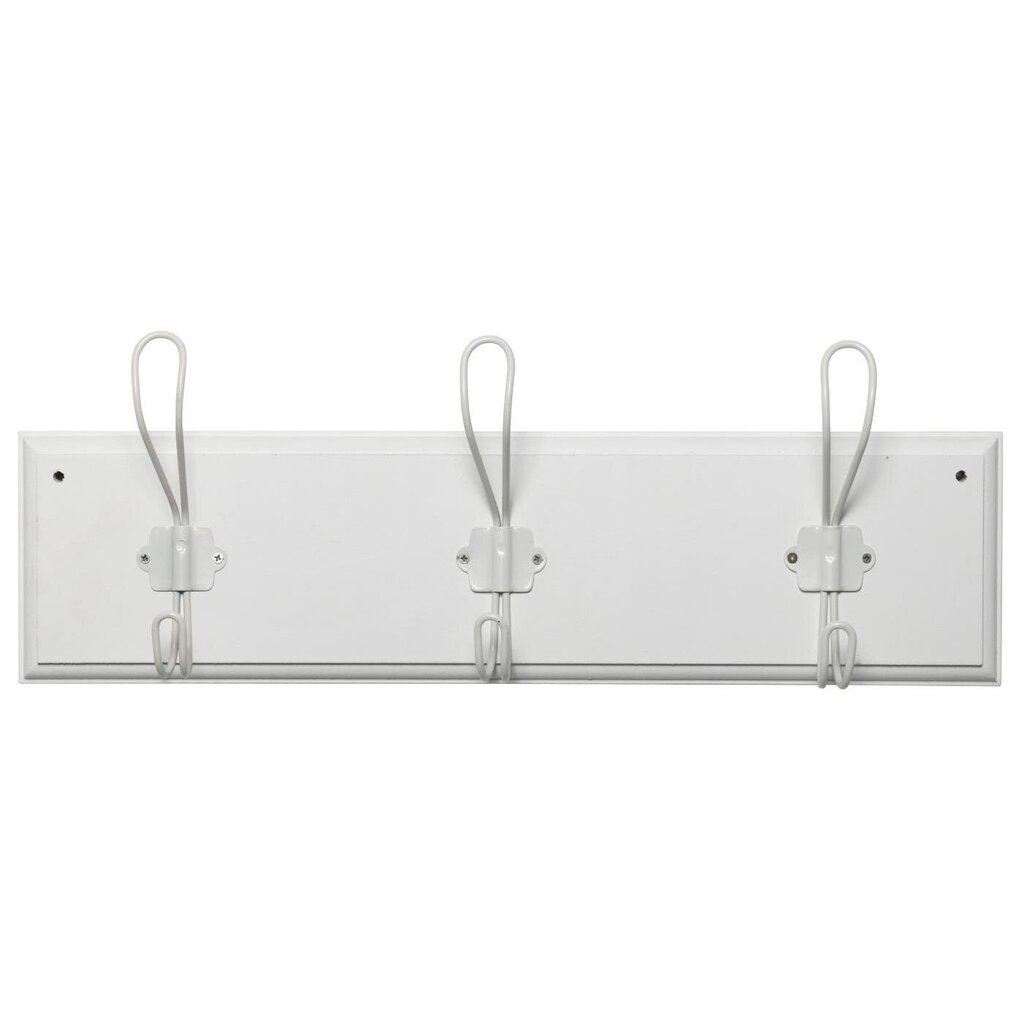 Garderobe Hakenleiste aus Holz und Metall
