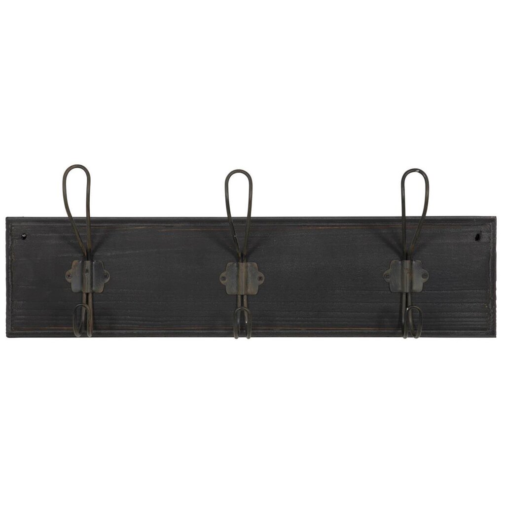 Garderobe Hakenleiste aus Holz und Metall