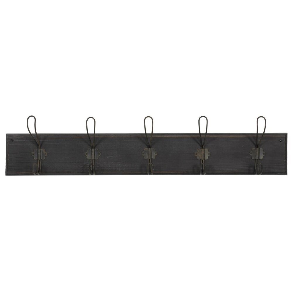Garderobe Hakenleiste aus Holz und Metall