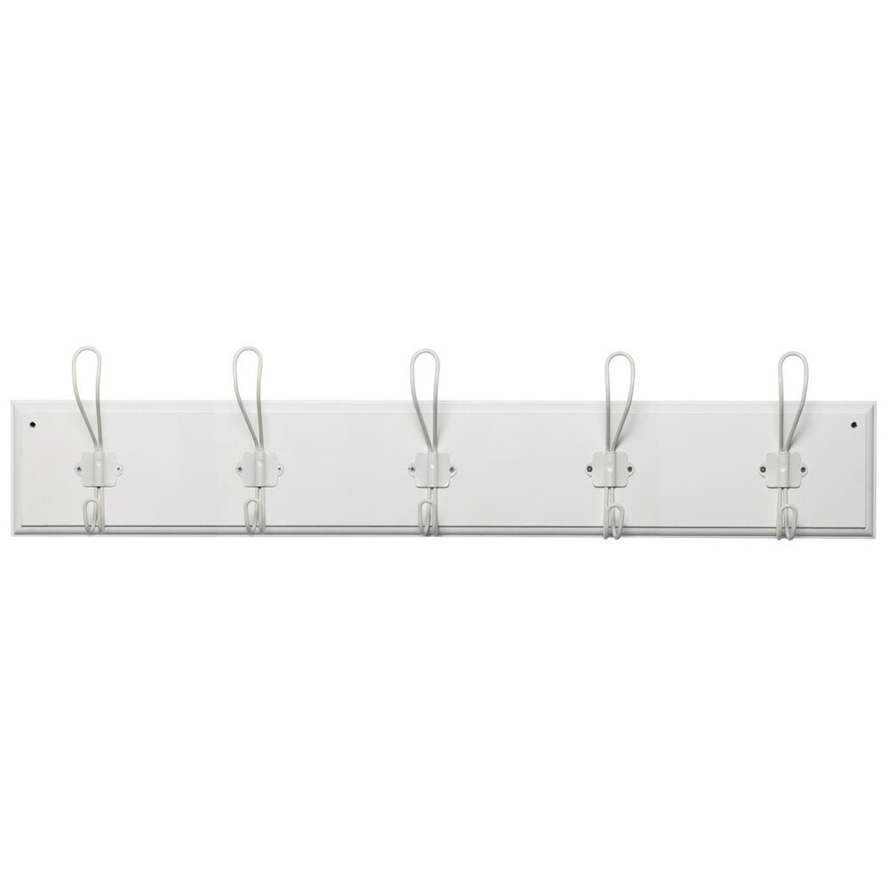 Garderobe Hakenleiste aus Holz und Metall