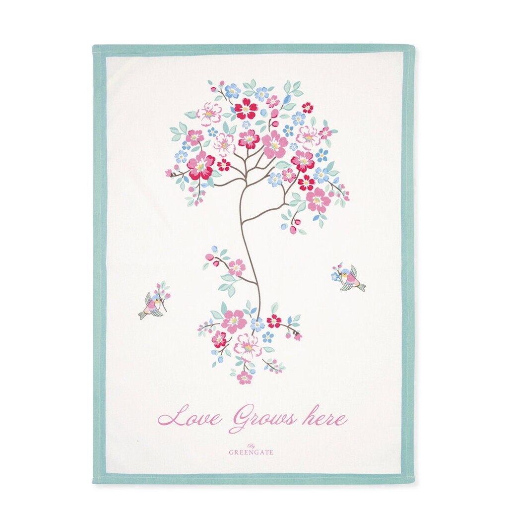 GreenGate Geschirrhandtuch Desdemona white online kaufen bei SKANDEKO