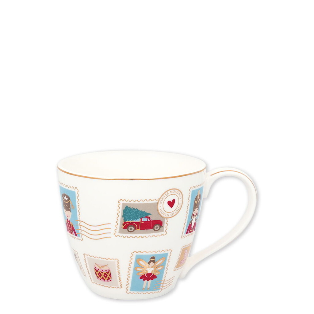 GreenGate Mug Xmas Letter white online kaufen bei SKANDEKO
