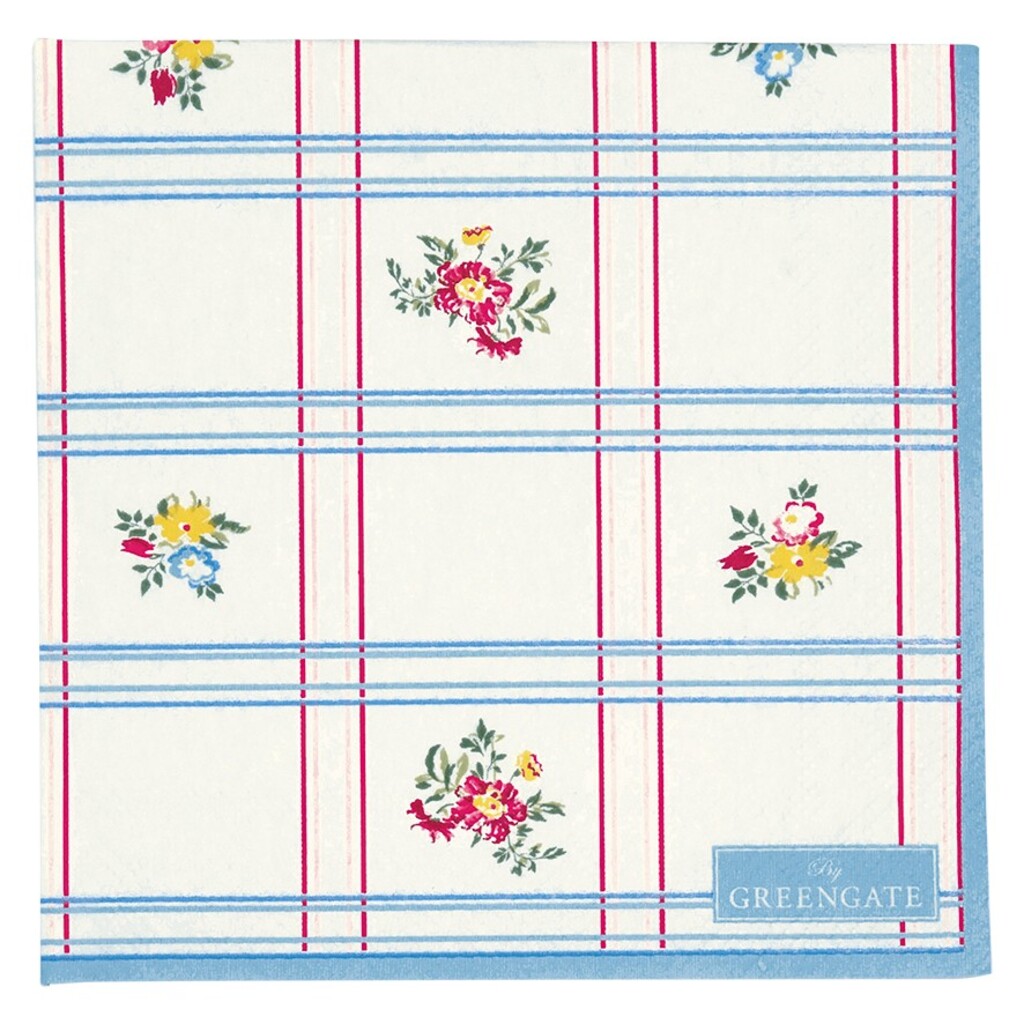 GreenGate Papierservietten Gaby White 20er-Set online kaufen bei SKANDEKO