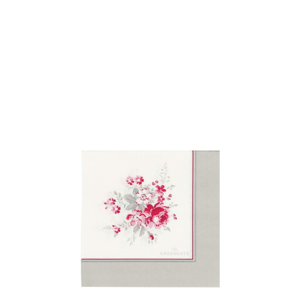 GreenGate Papierservietten Marie White klein 20 Stück online kaufen bei SKANDEKO