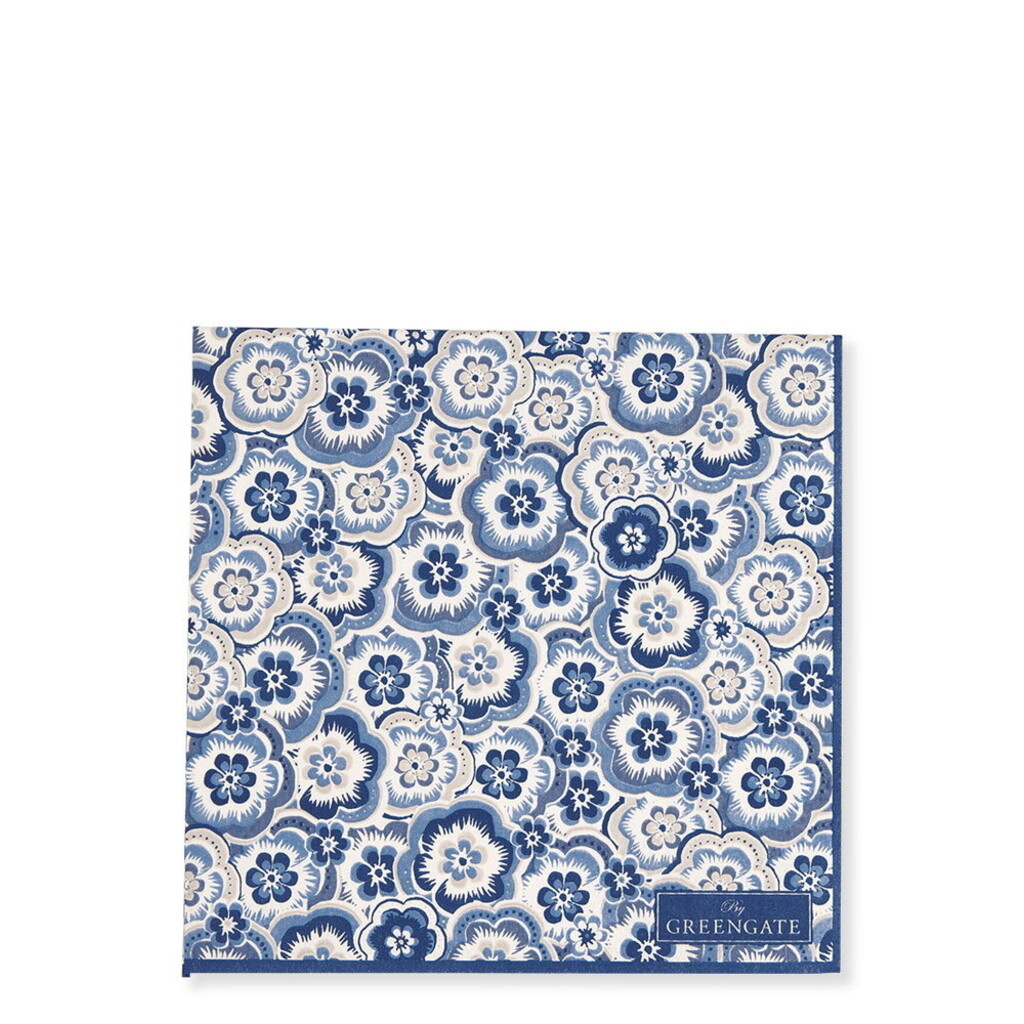 GreenGate Papierservietten Selma Dusty Blue online kaufen bei SKANDEKO
