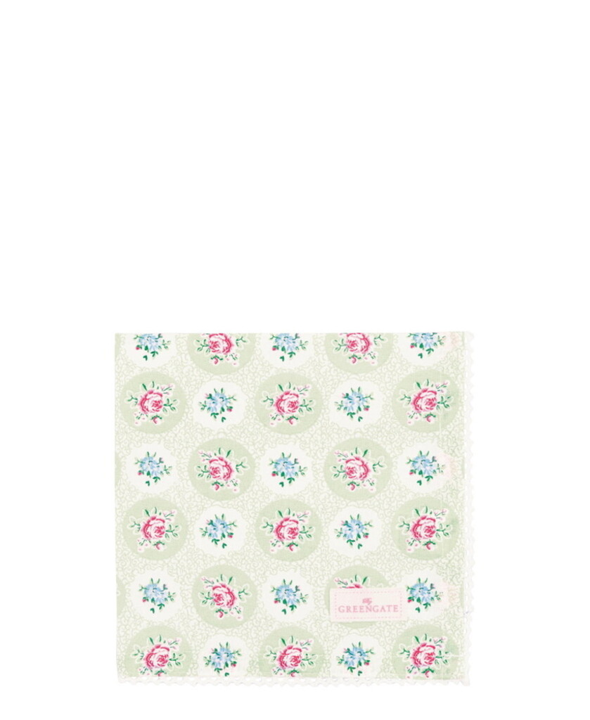 GreenGate Stoffserviette Elle mit Spitze pale green online kaufen bei SKANDEKO