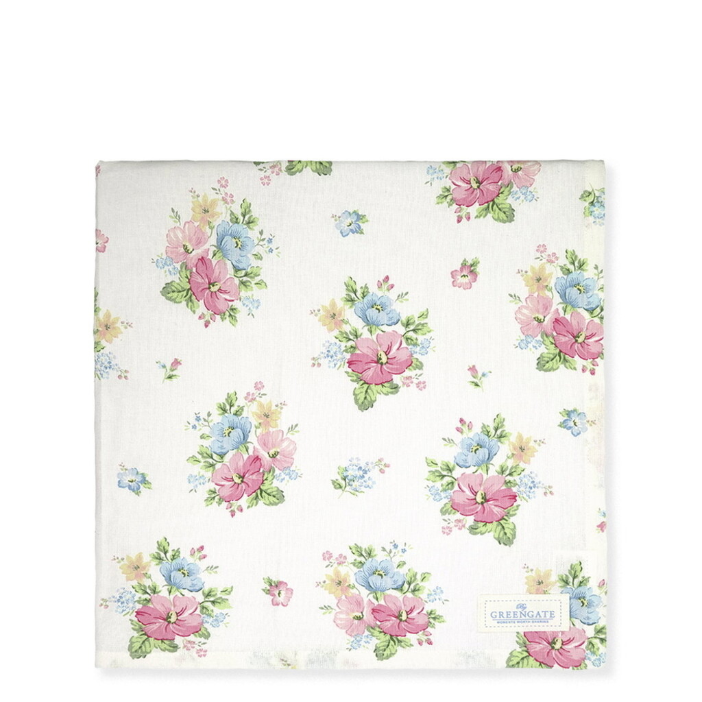 GreenGate Tischdecke Josefina white 150x150cm online kaufen bei SKANDEKO