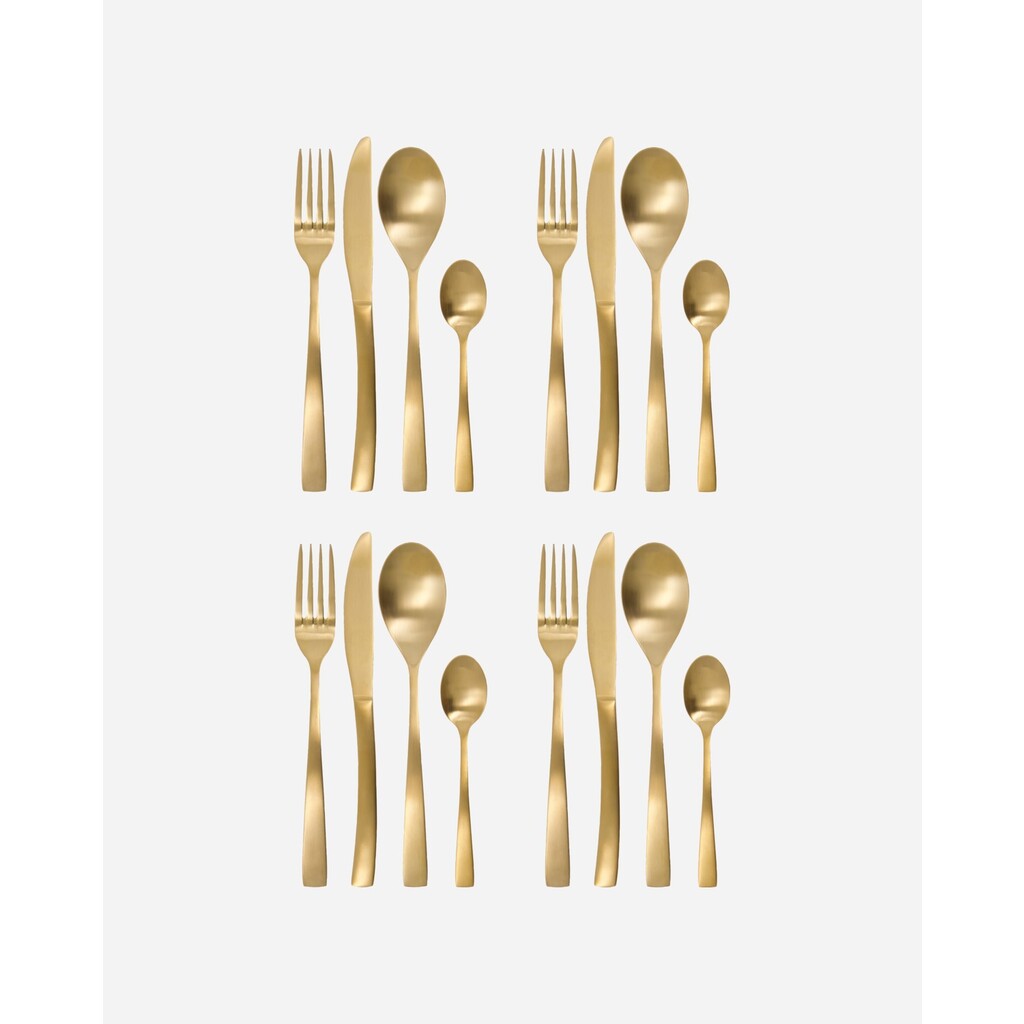 House Doctor Besteck Set Golden 16-teilig online kaufen bei SKANDEKO