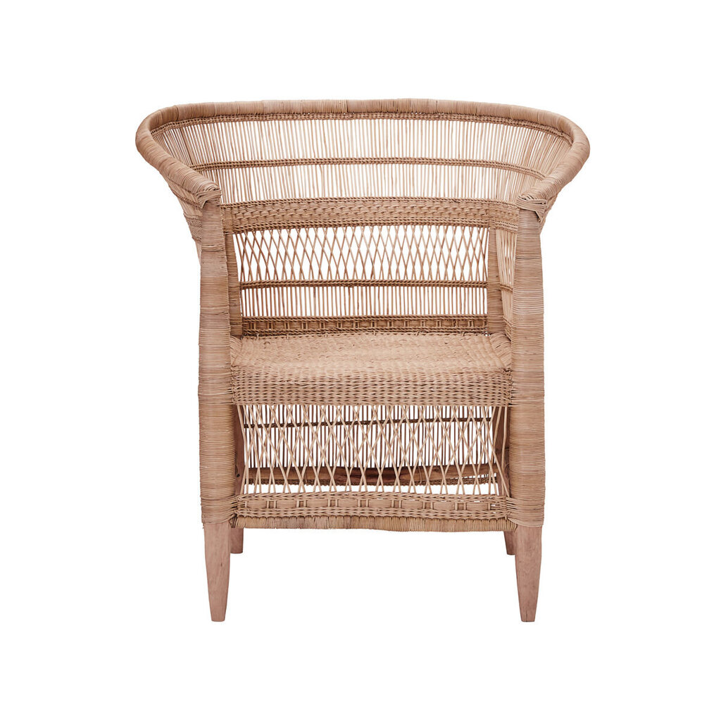 Rattansessel mit Armlehne Rika natur