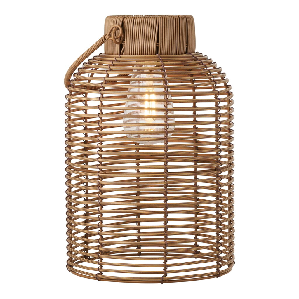 Brentford Garten Lampe mit Solar, Polyrattan