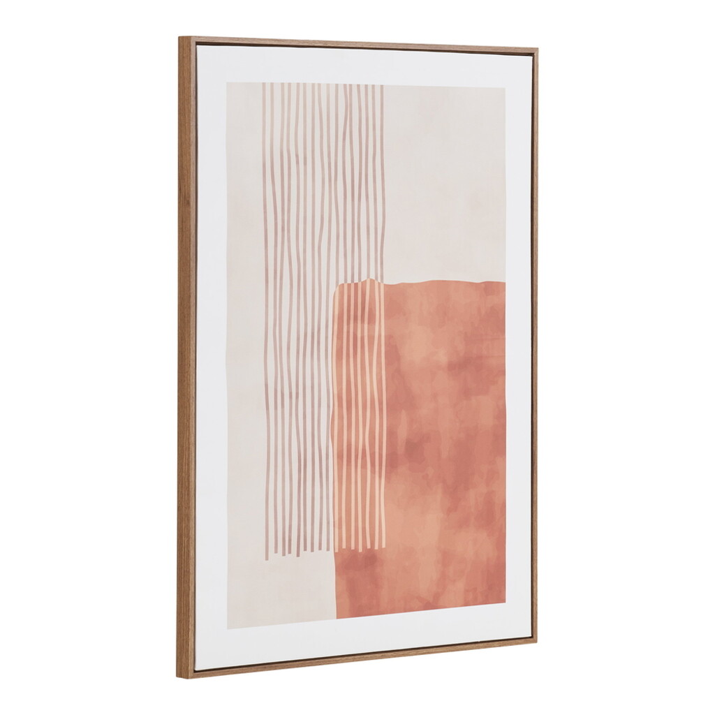 Canvas Wandbild Mina Beige/Braun 50x70 cm