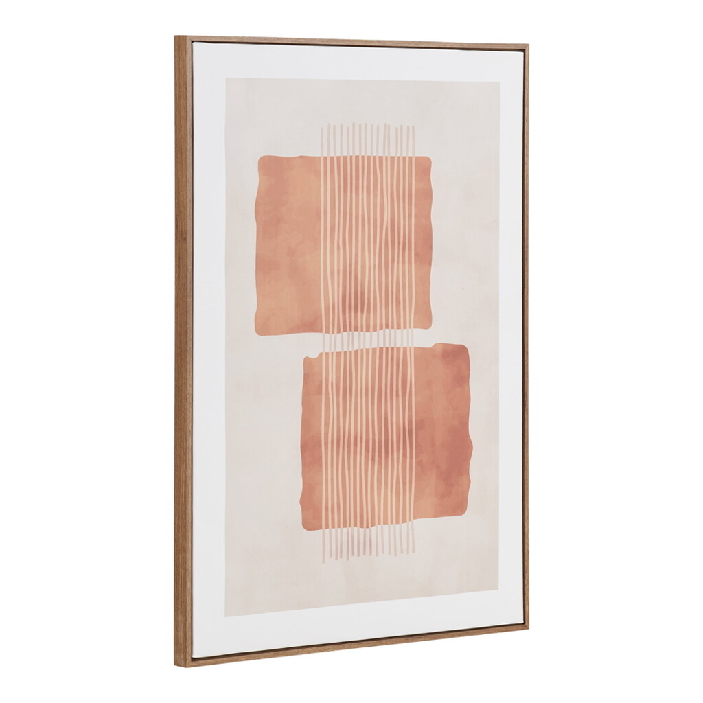 Canvas Wandbild Mina Beige/Braun 50x70 cm