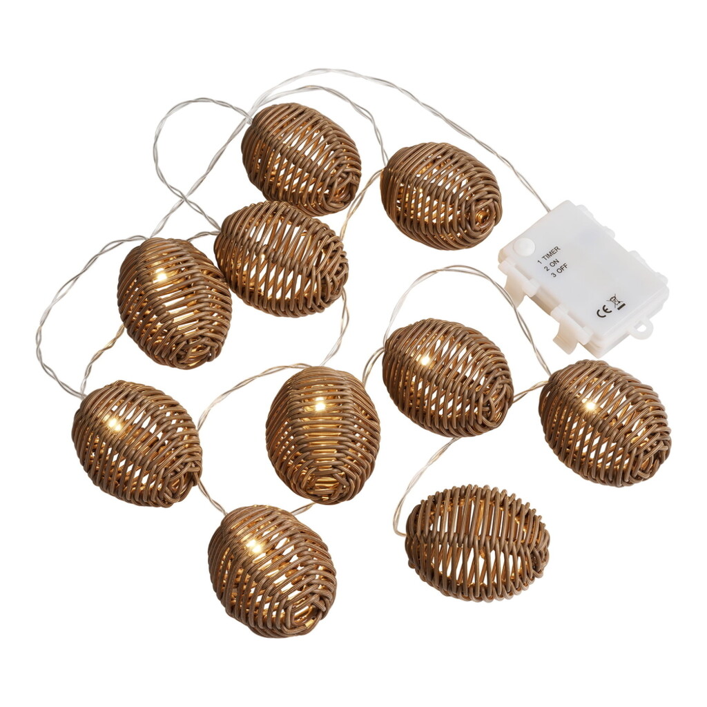 House Nordic Carlisle LED Lichterkette - Natur/Schwarz