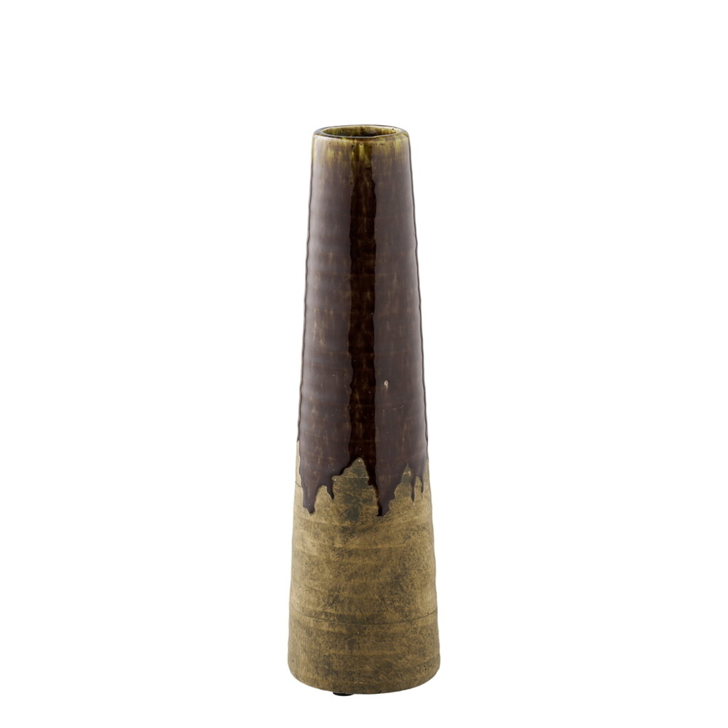 Keramik Vase Braun