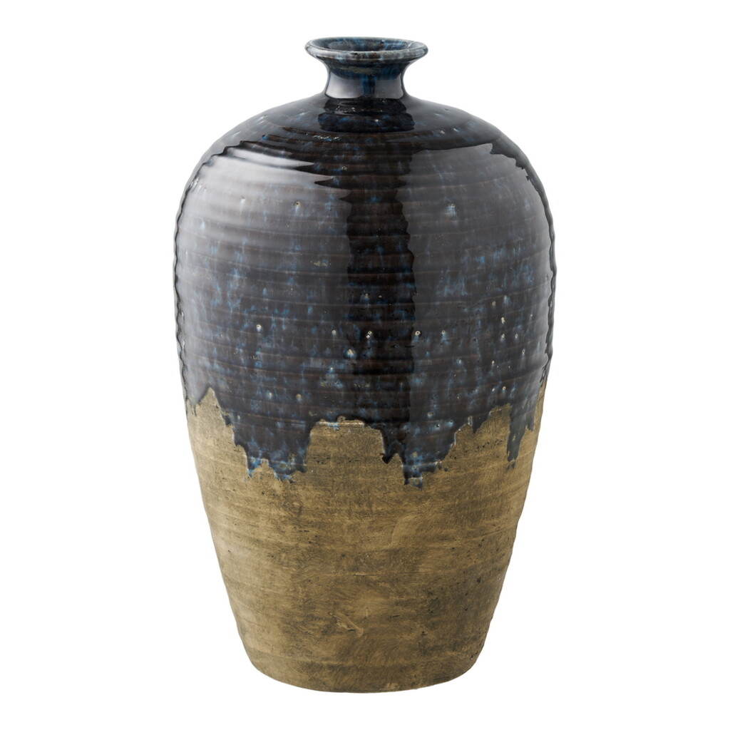 House Nordic Keramik-Bodenvase Dunkelblau online kaufen bei SKANDEKO