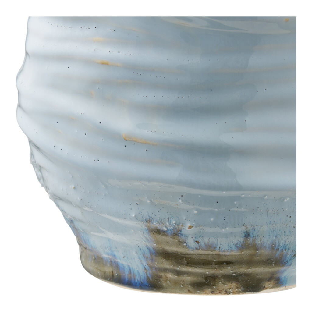 Keramik-Vase Hellblau Ø 19,5 cm