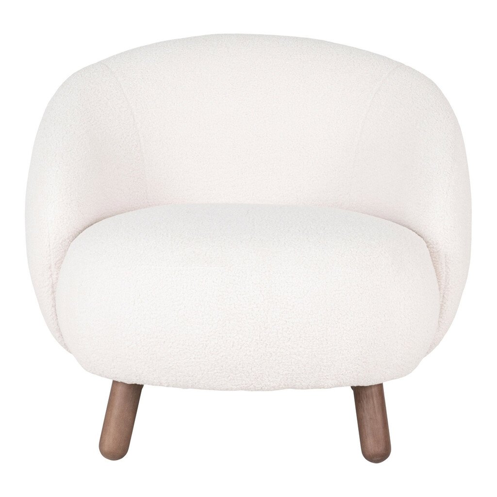 Savona Loungesessel Set mit Pouf Weiß