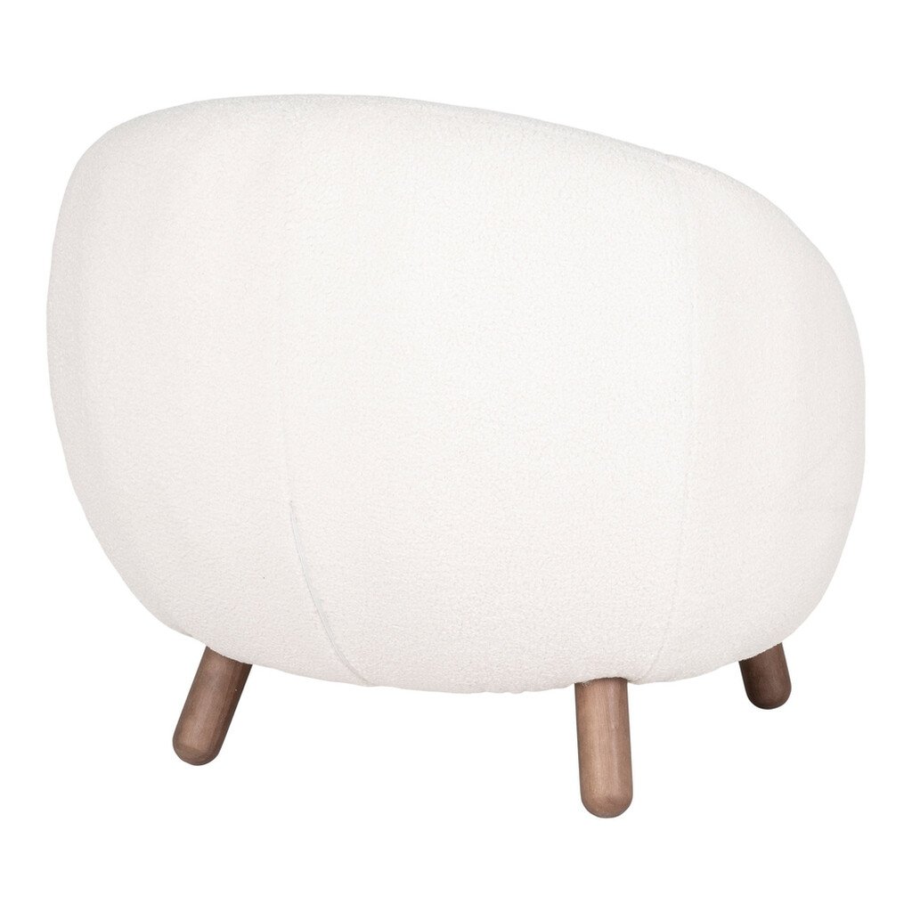 Savona Loungesessel Set mit Pouf Weiß