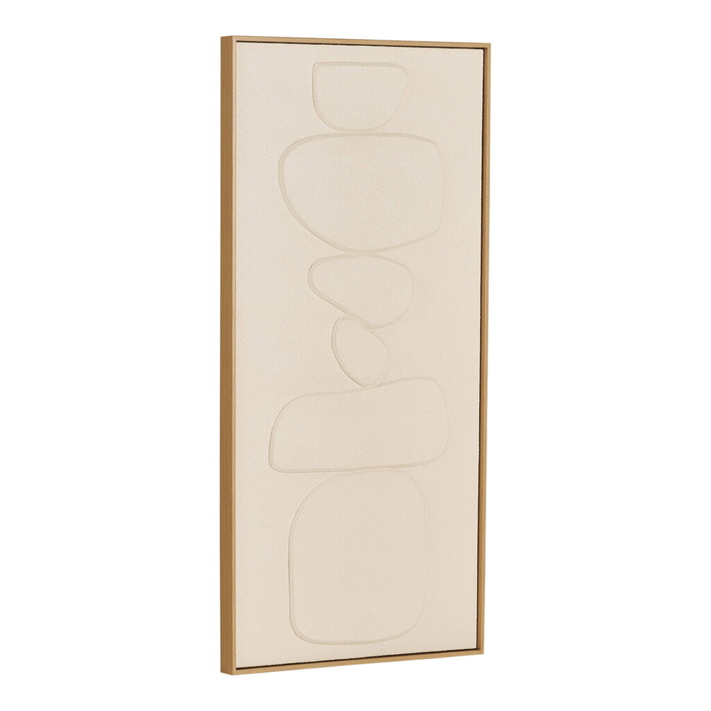 Victoria Relief Wanddekoration Beige 60x120 cm