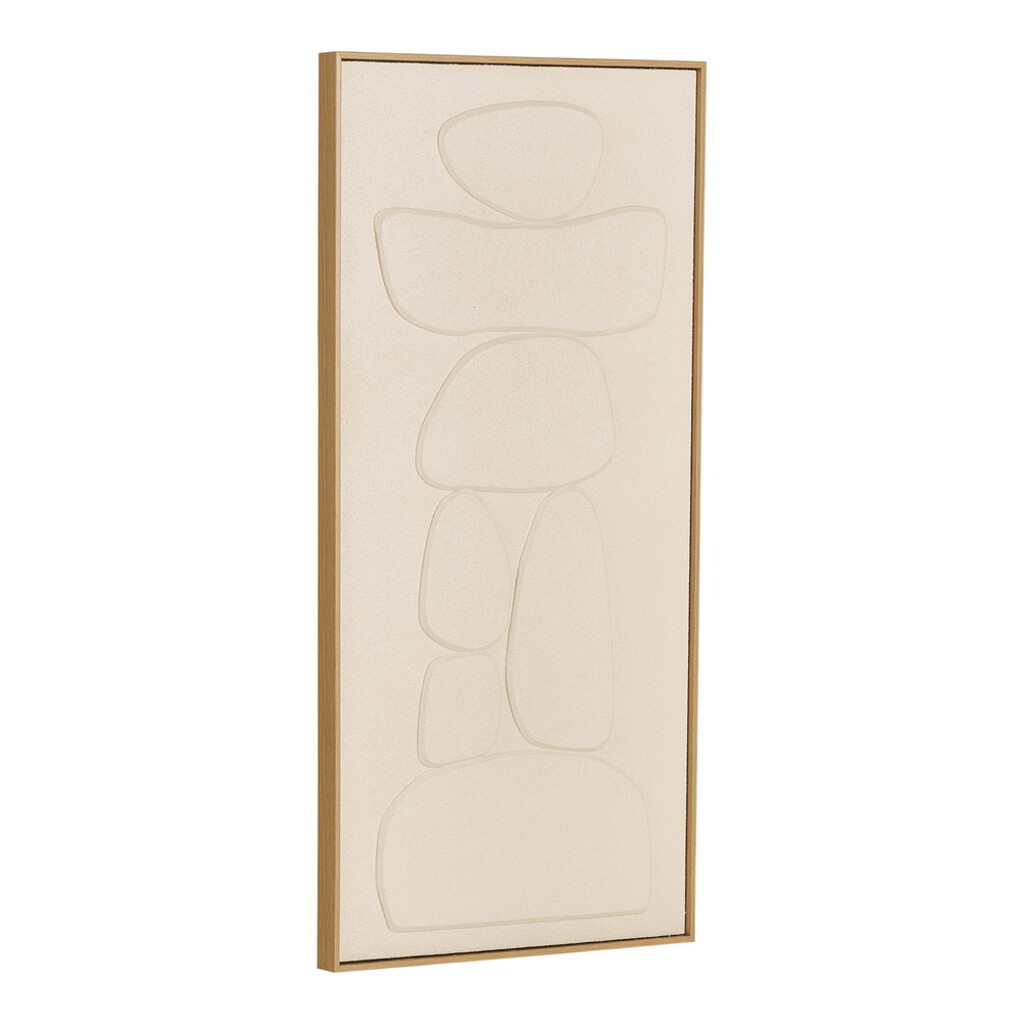 Victoria Relief Wanddekoration Beige 60x120 cm