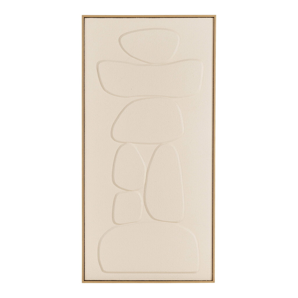 Victoria Relief Wanddekoration Beige 60x120 cm