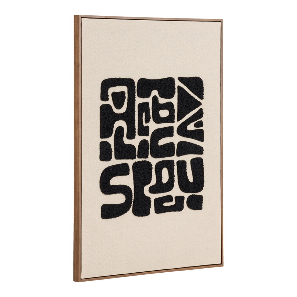 Wanddekoration Tine Schwarz/Braun 50x70 cm