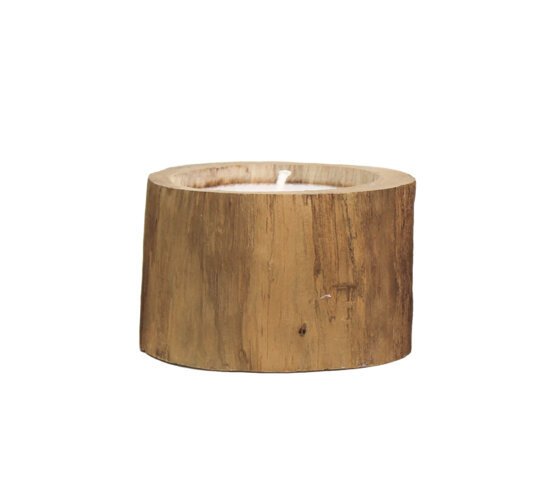 Naturholz Kerze Teak