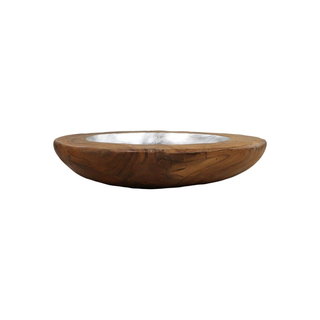 HSM Collection Obstschale Teakholz mit Aluminiumschale silber online kaufen bei SKANDEKO (Ansicht 2)