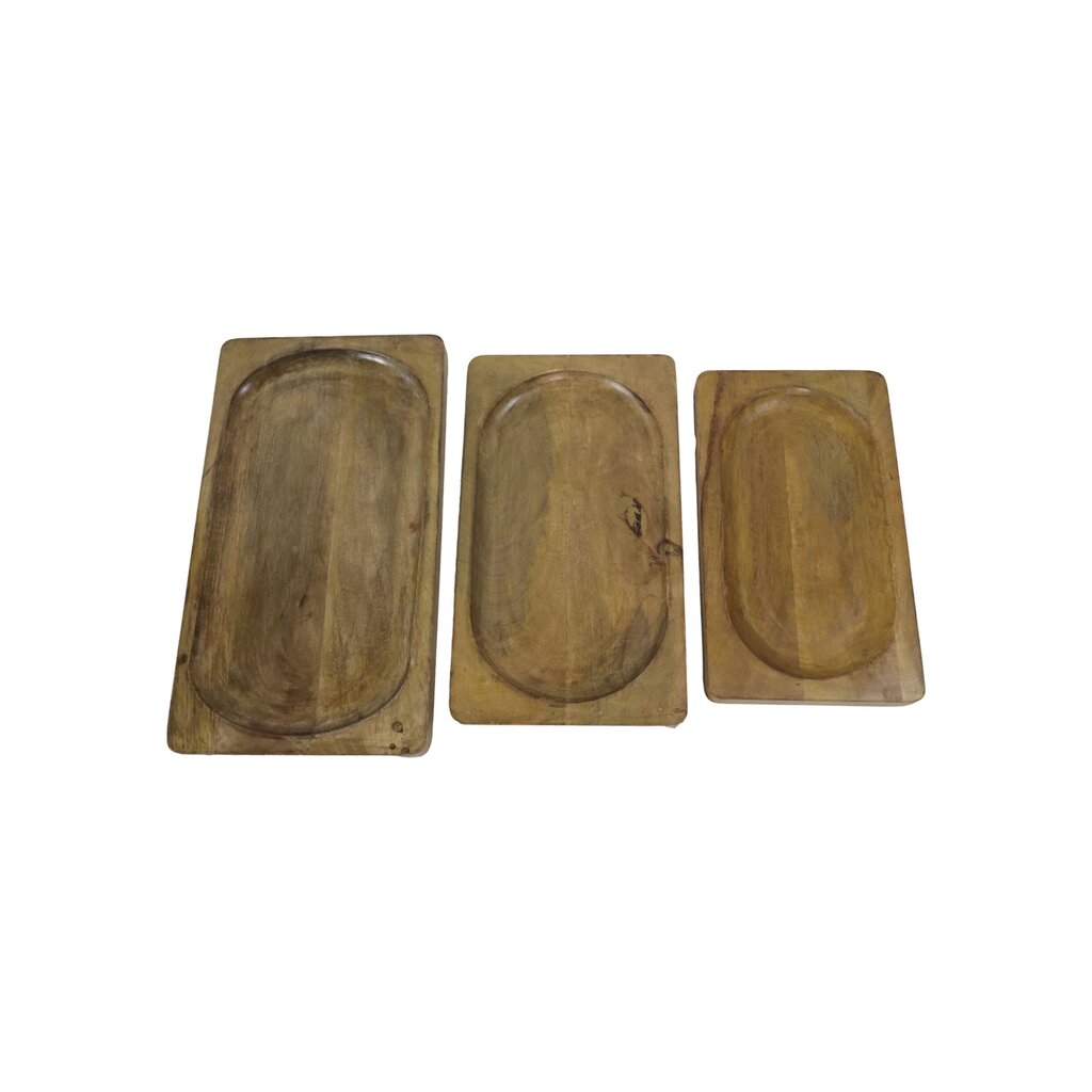 HSM Collection Servierbretter Natural Mangoholz 3er-Set online kaufen bei SKANDEKO