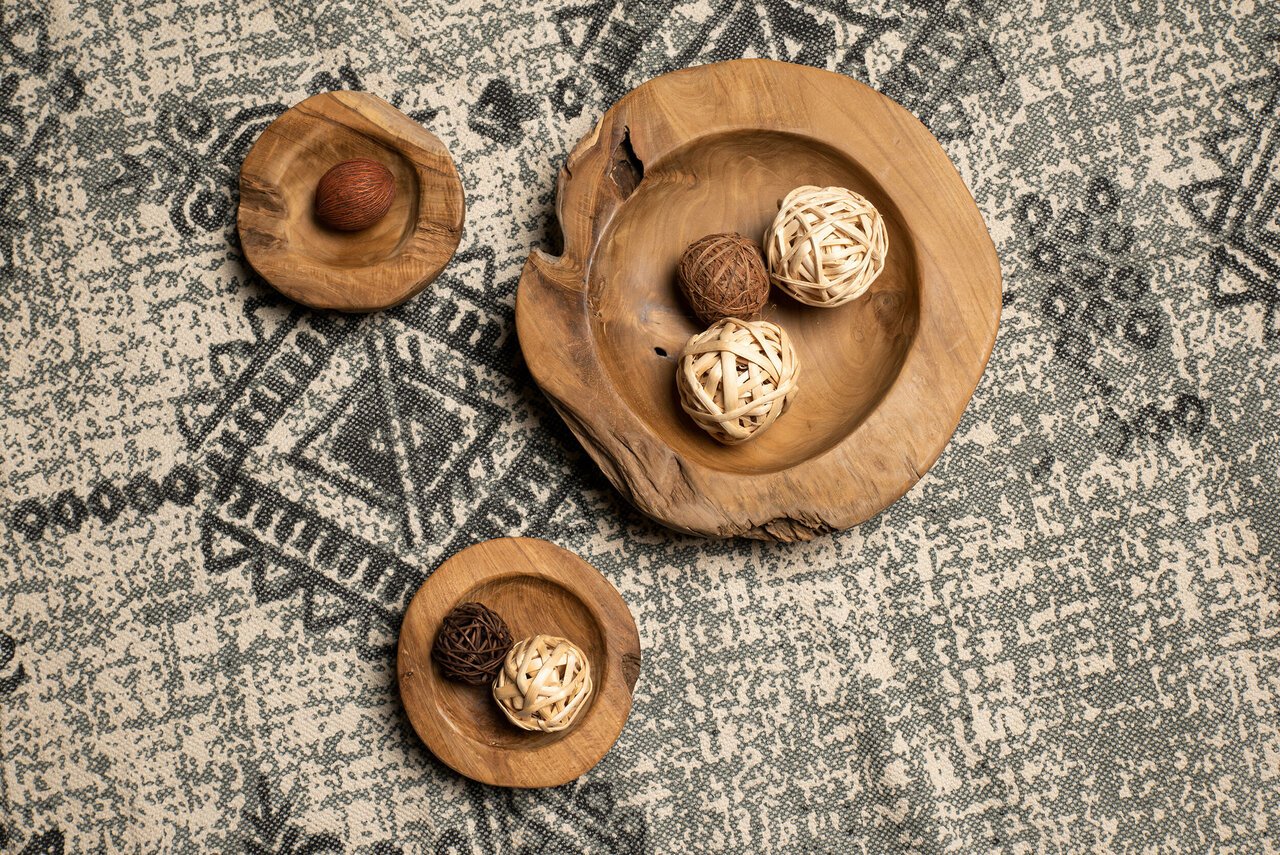 HSM Collection Teakholz Obstschale Bienenwachs behandelt online kaufen bei SKANDEKO (Ansicht 2)