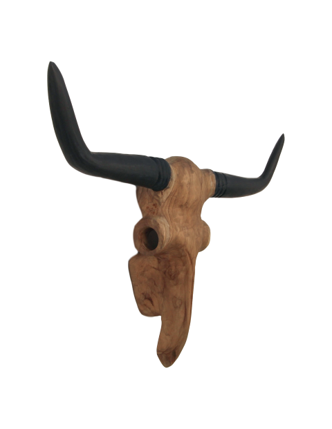 Wanddekoration Büffelkopf