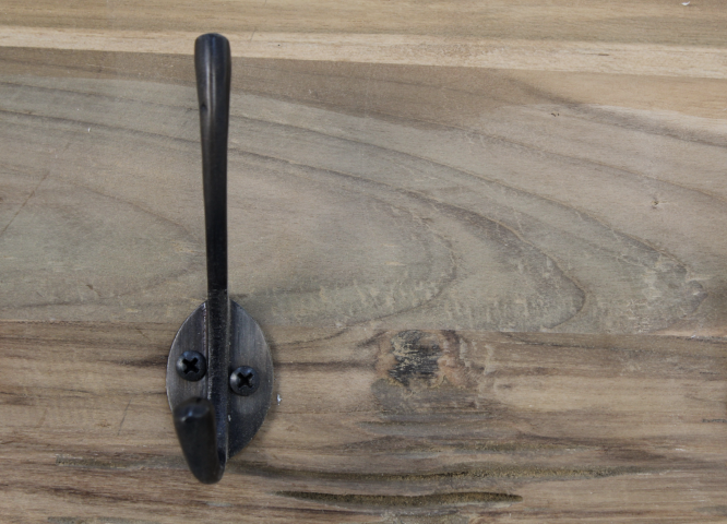 Wandgarderobe Natur Eisenbahnschwelle