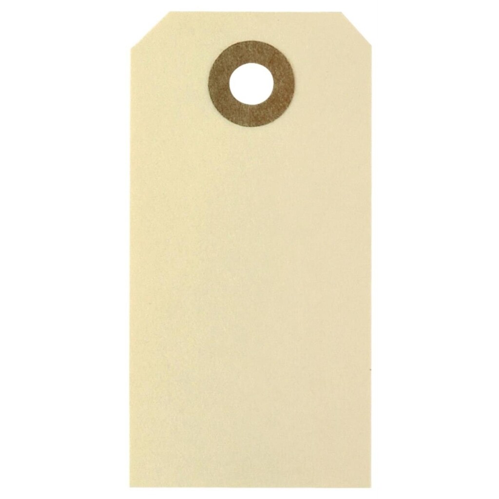 Anhängeschild aus Papier