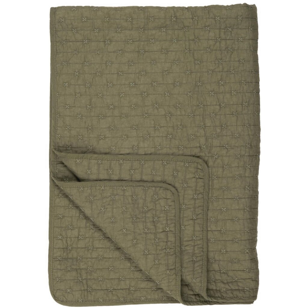 Baumwoll-Quilt mit Kreuzstichen