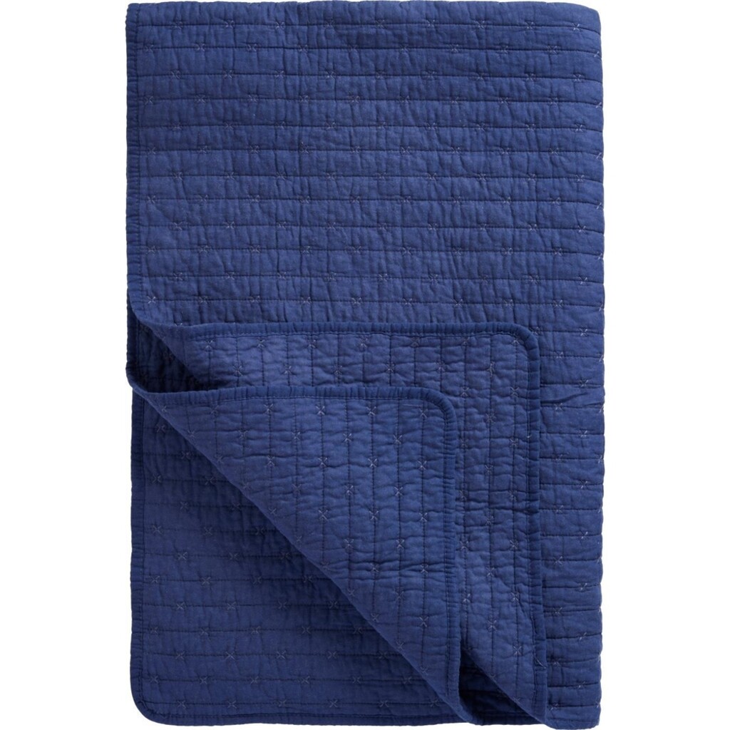 Baumwoll-Quilt mit Kreuzstichen