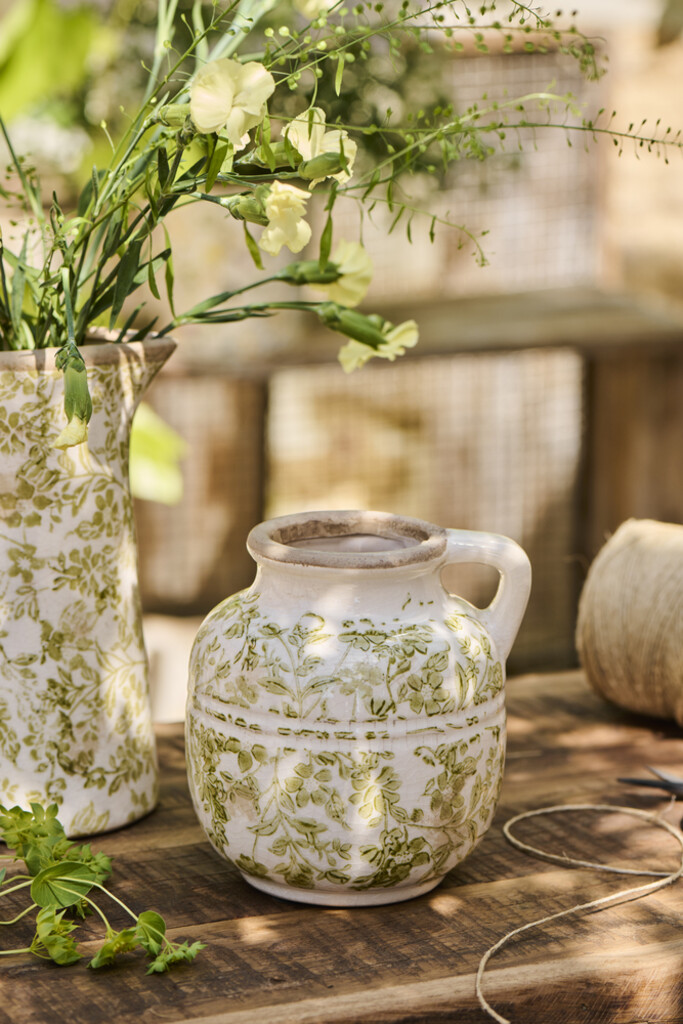IB Laursen Blumenvase Green Blossom mit Henkel online kaufen bei SKANDEKO (Ansicht 2)